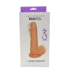 Loving Joy Super Gybrator 7 inch Rotating and Vibrating Dildo