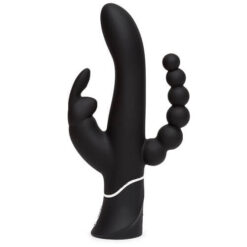Happy Rabbit Triple Curve Rechargeable Rabbit Vibrator Black