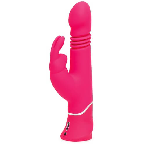 Happy Rabbit Rechargeable Realistic Thrusting Rabbit Vibrator Pink
